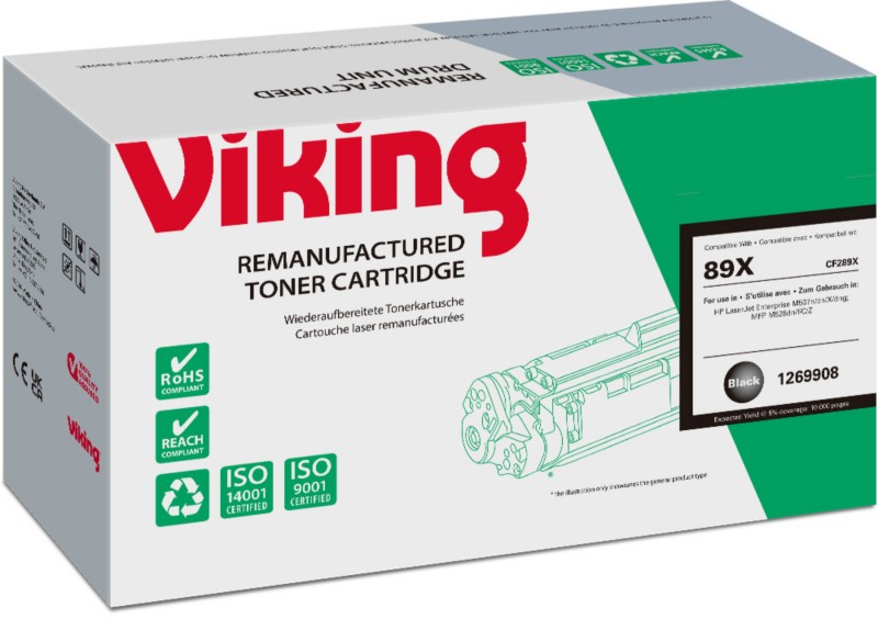 Viking CF289X Kompatibel HP Tonerkartusche Schwarz