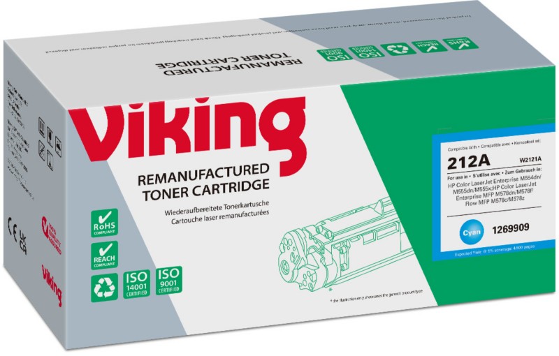 Viking W2121A Kompatibel HP Tonerkartusche Cyan