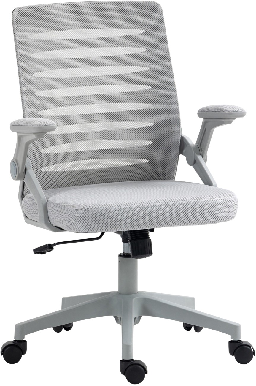 Vinsetto Office Chair Basic Tilt Fixed Armrest Grey 136 Kg 921-512V71gy 580 X 585 X 1,000 Mm