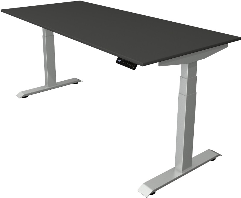 Kerkmann Elektronisch Höhenverstellbar Sitz-Steh-Schreibtisch Ahorn T-Fuß 1.800 (B) x 800 (T) x 1.290 (H) mm Metall, Hol...
