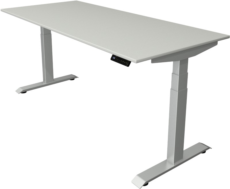 Kerkmann Elektronisch Höhenverstellbar Sitz-Steh-Schreibtisch Ahorn T-Fuß 1.800 (B) x 800 (T) x 1.290 (H) mm Metall, Hol...