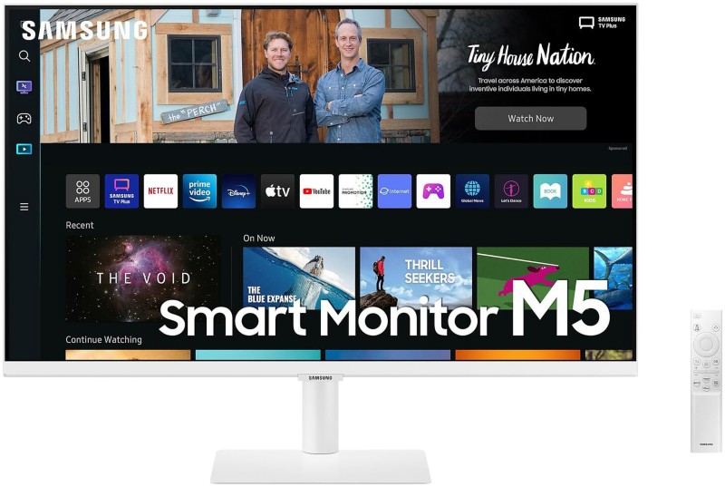 Thumbnail - Samsung M5 27" Smart Monitor Full HD LCD VA 4 ms LS27BM501EUXEN