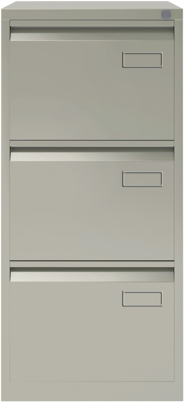 Bisley Filing Cabinet 3 Drawers Lockable 470 X 622 X 1,016 Mm Grey