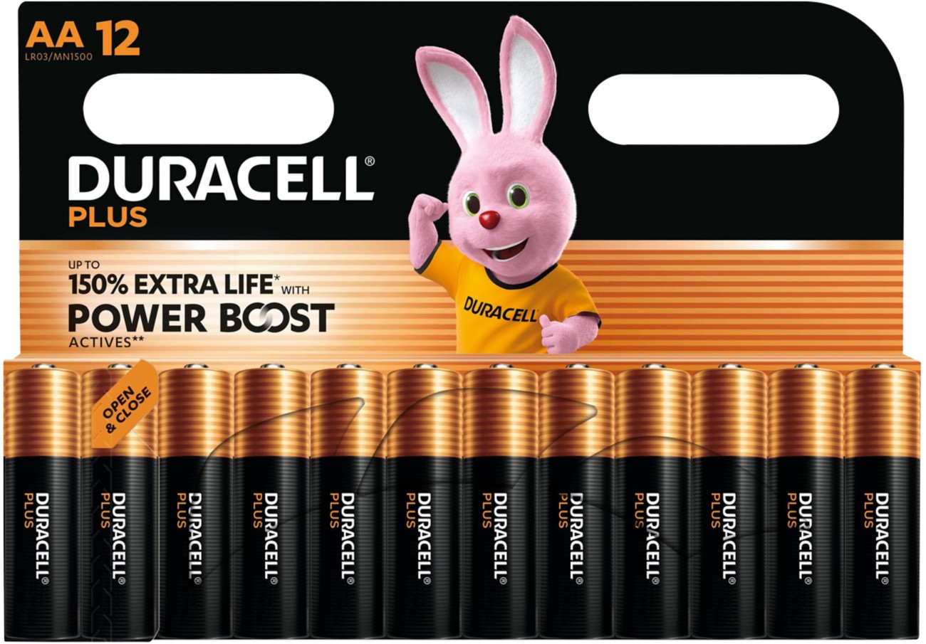 Duracell Batteries Plus Power Boost Aa Lr6 Alkaline Pack Of 12