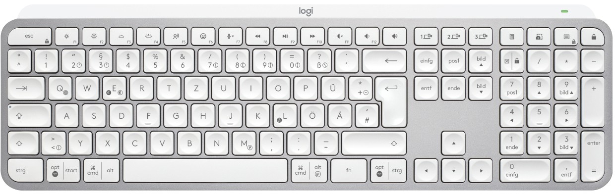 Logitech Kabellose Tastatur MX Keys S 920-011566 QWERTZ DE Aluminium