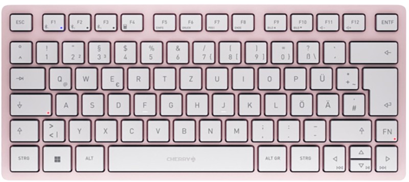 Thumbnail - CHERRY Kabellose Tastatur KW 7100 MINI BT JK-7100DE-19 QWERTZ DE Rosa