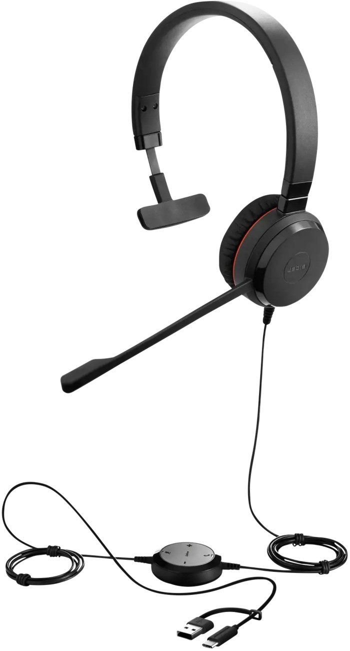 Jabra Evolve 20SE USB-C A MS Mono Headset 36357J - Image 13