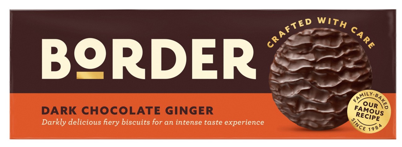 Border Biscuits Dark Chocolate Gingers 150G Pack Of 9