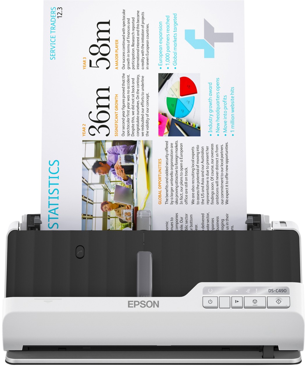 Epson WorkForce DS-C490 A4 Sheetfed Scanner - Image 8