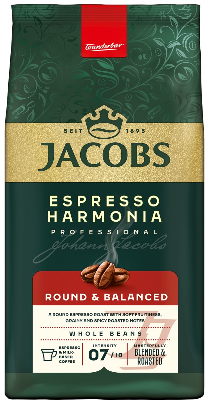 JACOBS Espresso Harmonia Kaffeebohnen Rund und Ausgewogen 1000 g