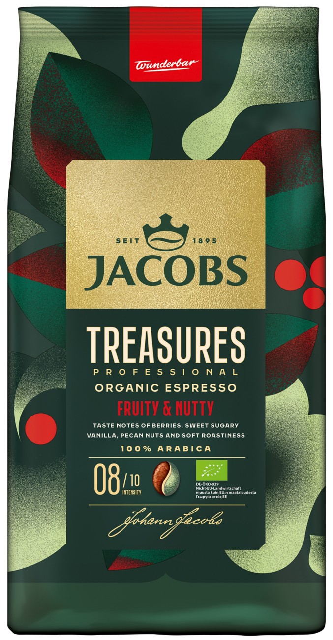 JACOBS Treasures Espresso Fruchtig und Nussig Kaffeebohnen 1000 g