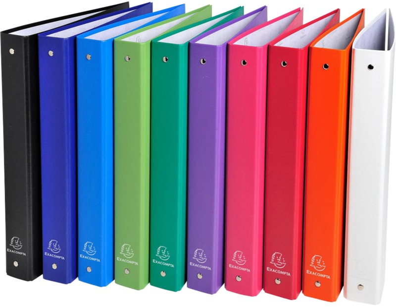 Thumbnail - Exacompta 30 mm Ringbuch PP (Polypropylen) DIN A4 4-Ring Farbig sortiert 51330E 20 Stück