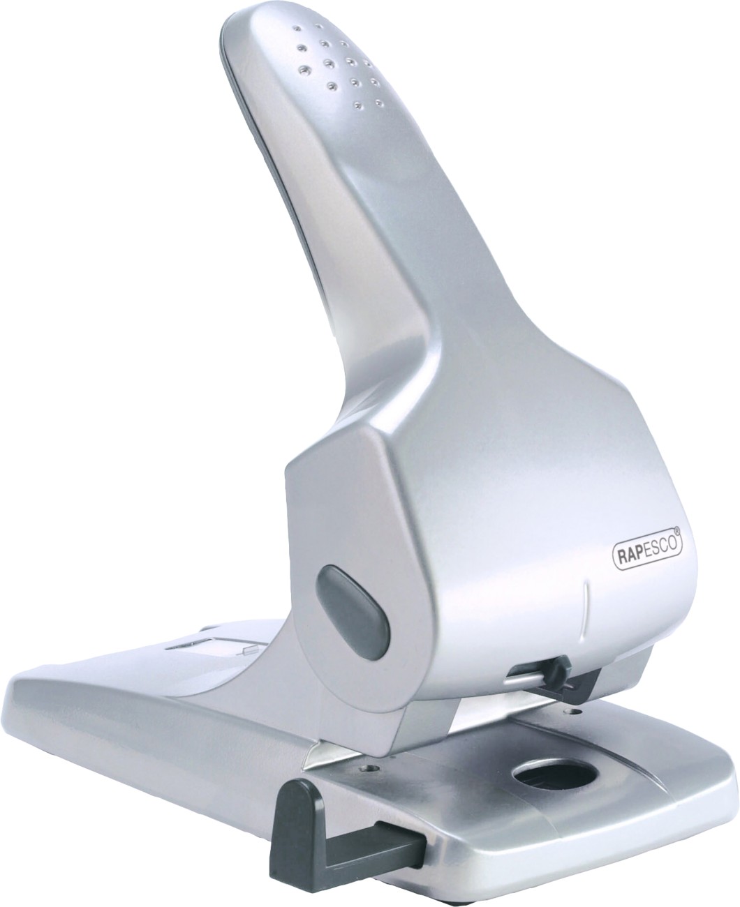 Rapesco 2 Holes Heavy Duty Hole Punch Metal, Plastic 65 Sheets 0732 Silver