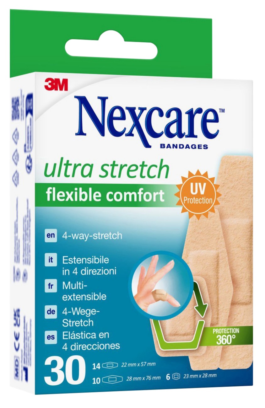 Nexcare Flexible Comfort Pflaster 2,6 x 8,1 x 10,8 cm 30 Stück