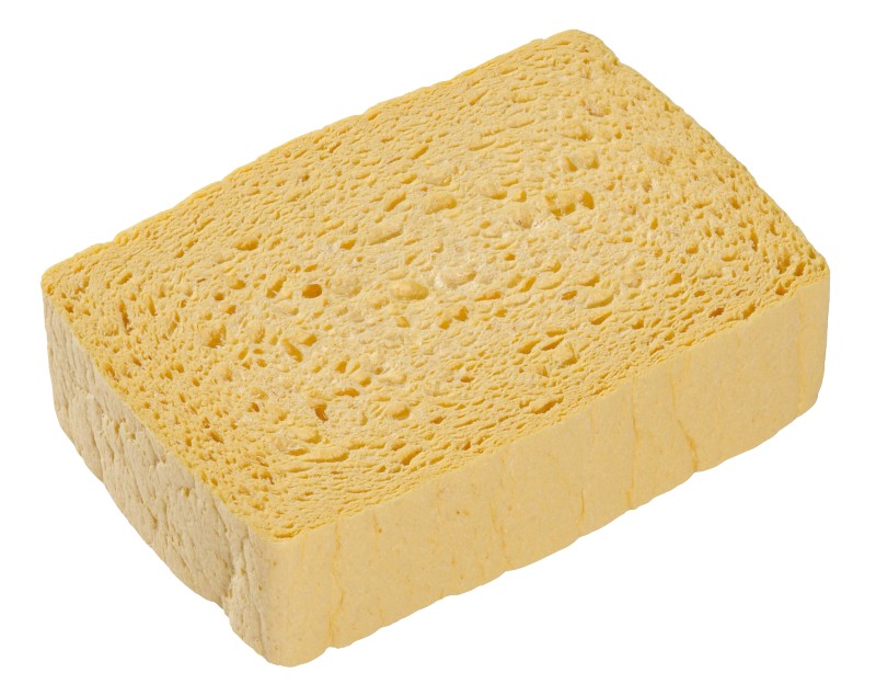 Spontex Azella 72 Traditioneller Trocken Schwamm 10 Stück Gelb