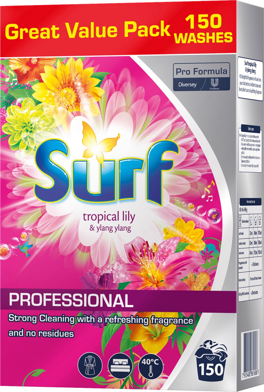 Surf Professional Washing Powder Tropical Lily & Ylang Ylang 150 Washes - Image 3