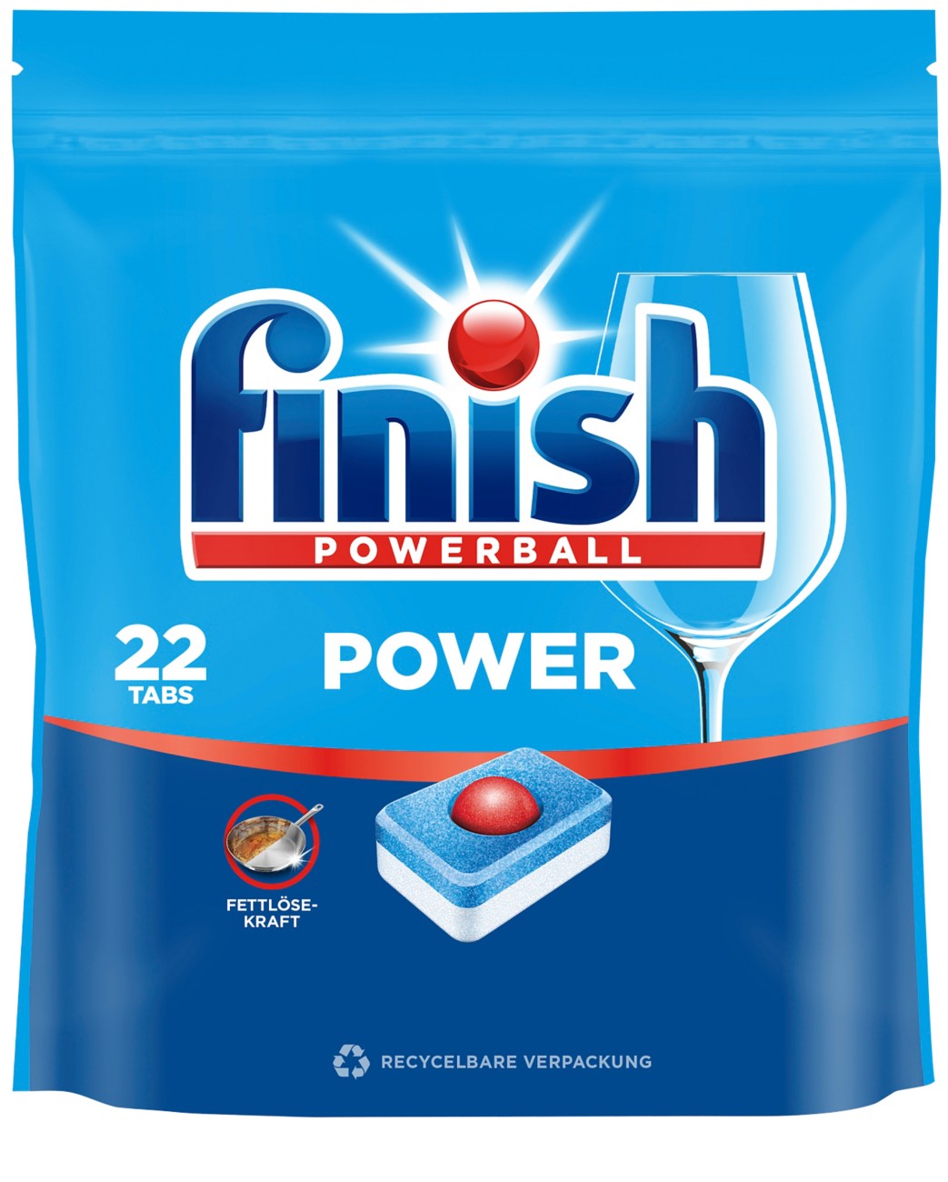 Finish Powerball Power Spülmaschinentabs Fresh 22 Stück