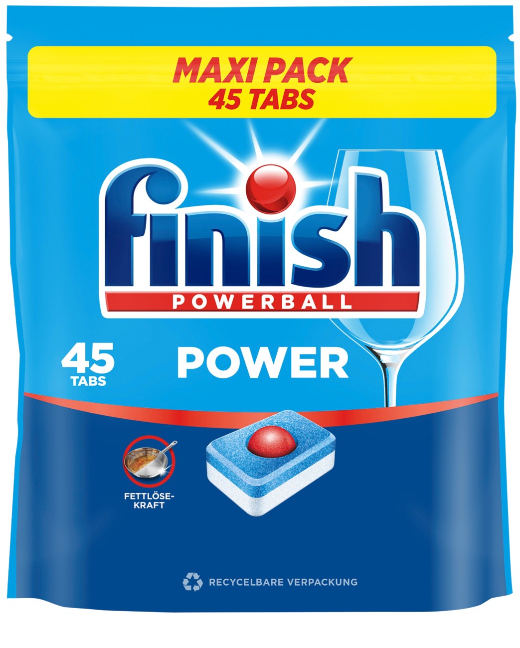 Finish Powerball Power Spülmaschinentabs Fresh 45 Stück