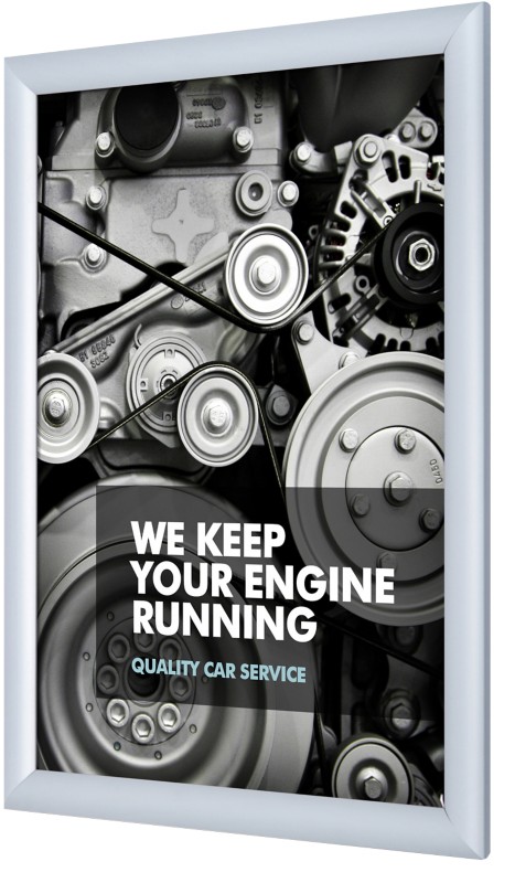 SHOWDOWN DIN A3 Klapprahmen Hängend Silber Aluminium KRA3G25 32,8 (B) x 1,1 (T) x 45,1 (H) cm KRA3G25