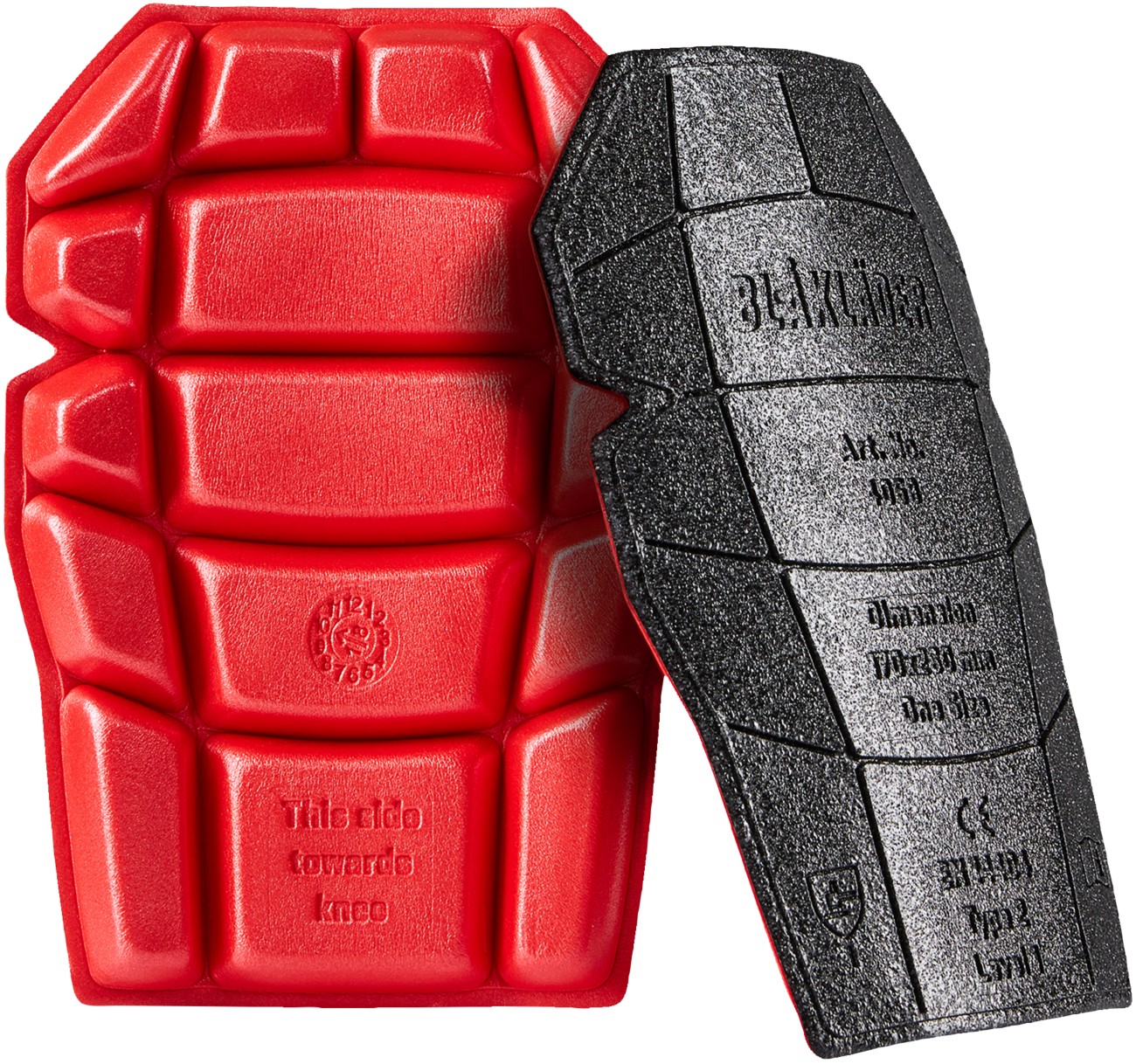 Blåkläder Knee Pads 40581203 Pe (Polyethylene) Black, Red Size One Size