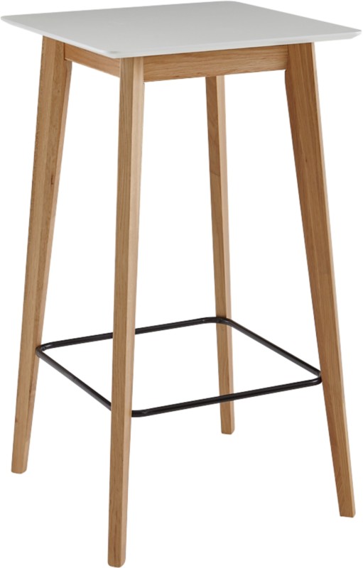 WOHNLING Bartisch WL6.084 Weiß Eiche 60 x 110 x 60 cm