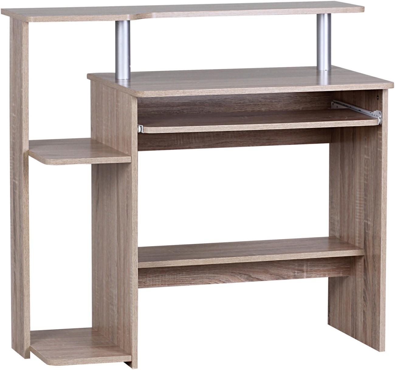 WOHNLING Computerschreibtisch WL1.171 Sonoma Eiche 94 x 90,5 x 48,5 cm 1273119