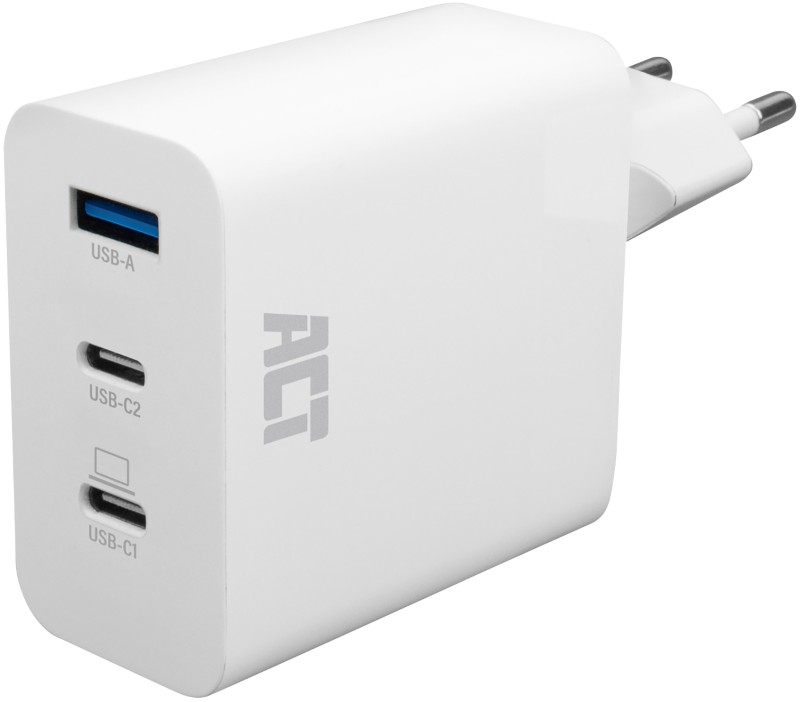 ACT USB-C/USB-A Ladegerät Weiß 65W