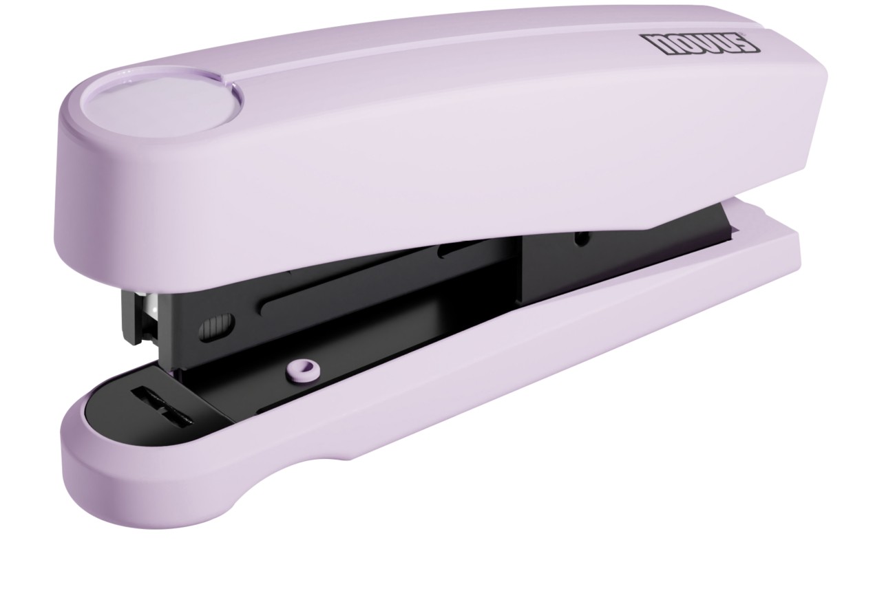 Heftgerät Novus B10 Pretty Lilac, für Heftklammern Nr. 10, 15 Blatt