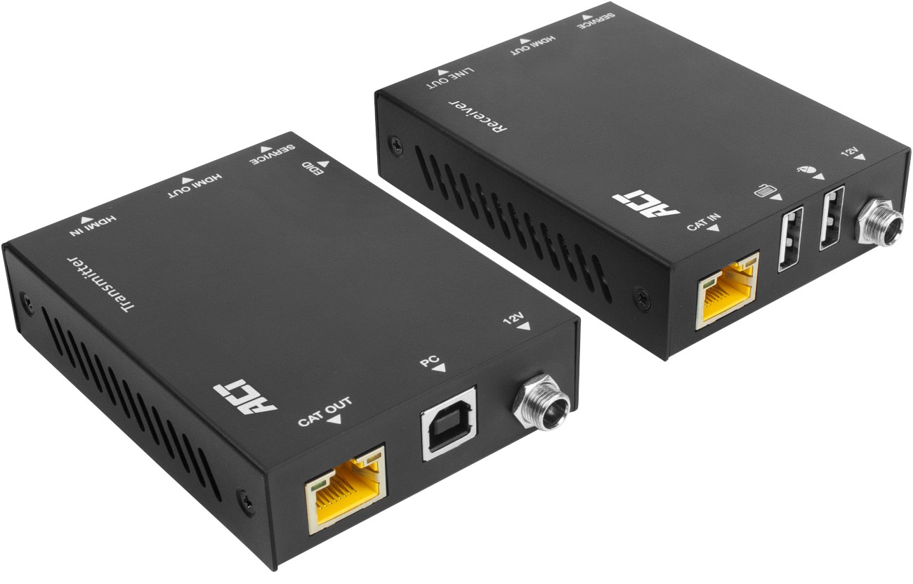 ACT KVM Extender Set 4K HDMI 2.0 über CAT6A bis zu 70 Meter
