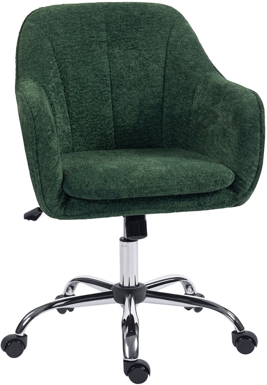 B&Q - Modern Snow Flannel Office Desk Chair For BedroomLiving Room - Image 4
