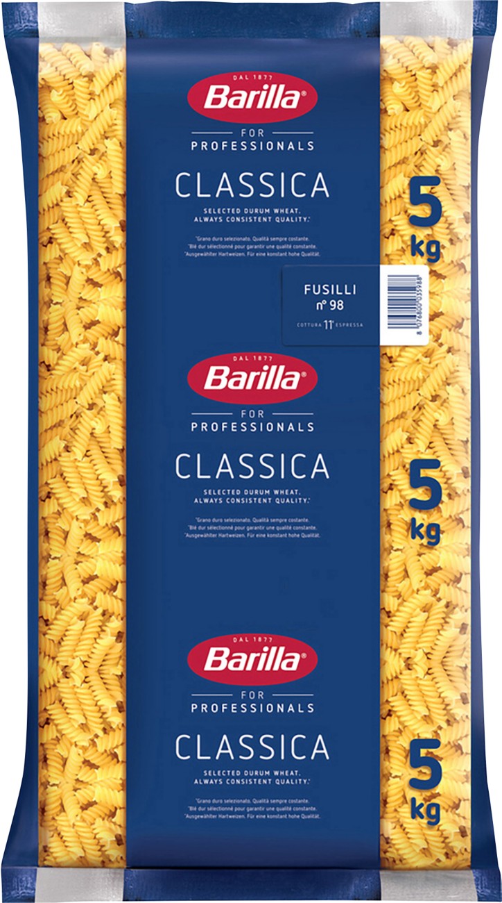 Barilla NO.98 Nudeln Fusilli 5 Kg 1273788