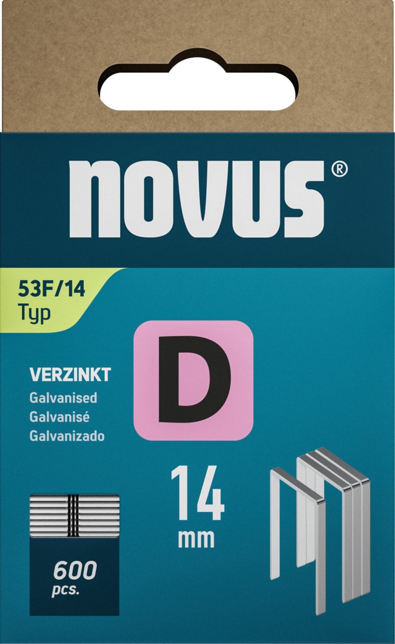 Novus Staples 042-0792 Galvanised Wire Silver Grey Pack Of 600