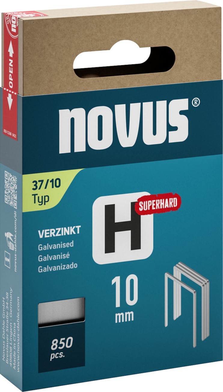 Novus Staples 042-0786 Galvanised Wire Silver Grey Pack Of 850