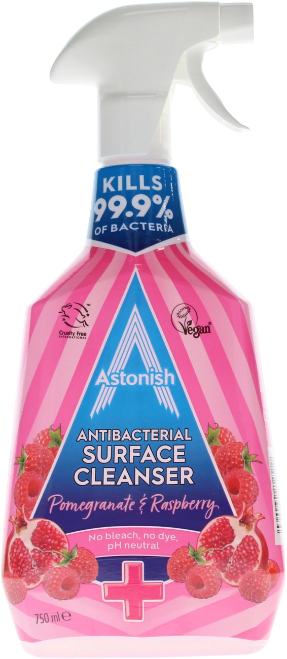 Astonish Antibacterial Surface Cleanser Spray - Pomegranate And Raspberry - Image 5