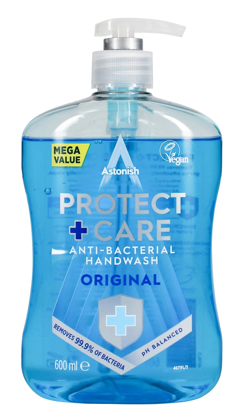 3x Astonish Protect & Care Anti-Bacterial Hand Wash Moisturiser 600ml - Original - Image 15
