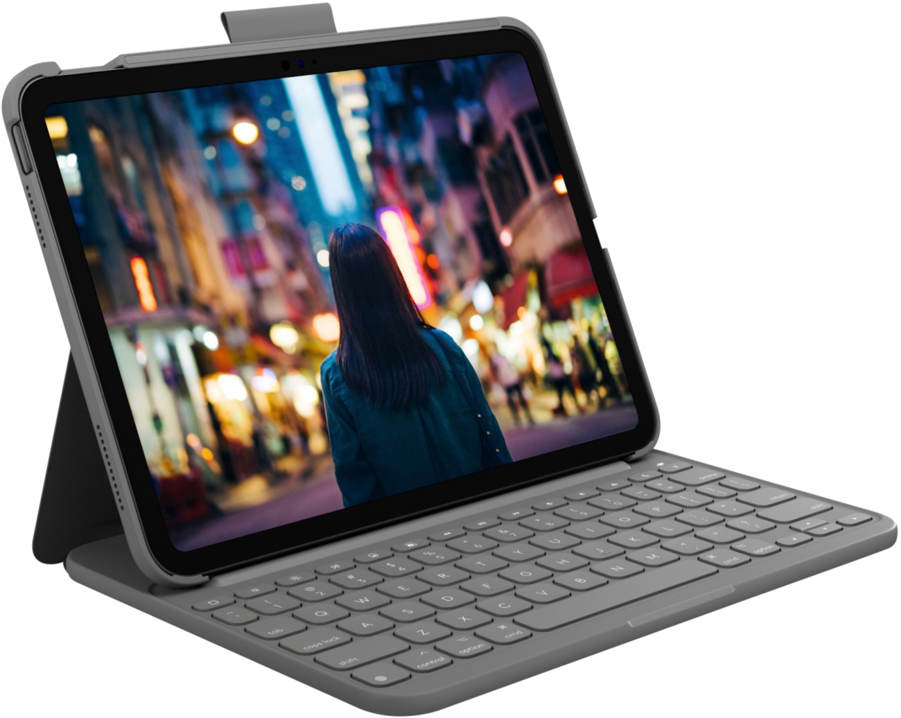 Logitech Slim Folio iPad-Tastaturhülle für iPad (7., 8., 9. und 10. Generation sowie A16) und iPad Air (3. Generation) 1274201