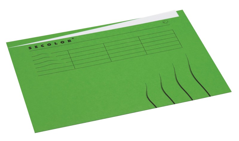 Djois Secolor Aktendeckel DIN A4 Grün Papier 225 g/m²