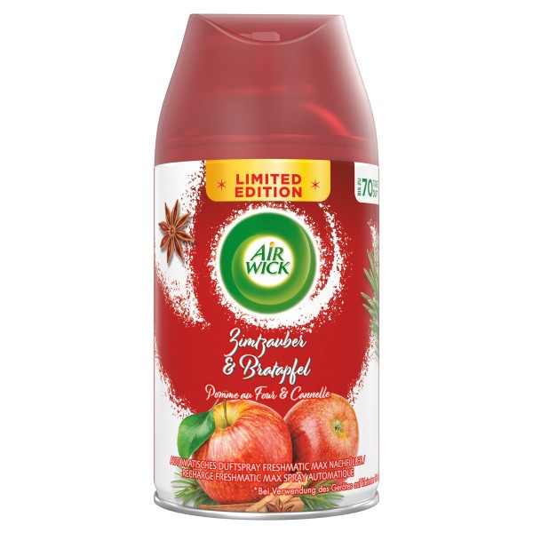 Air Wick Freshmatic Max Lufterfrischungsspray Nachfüllung Zimtzauber & Bratapfel 250 ml