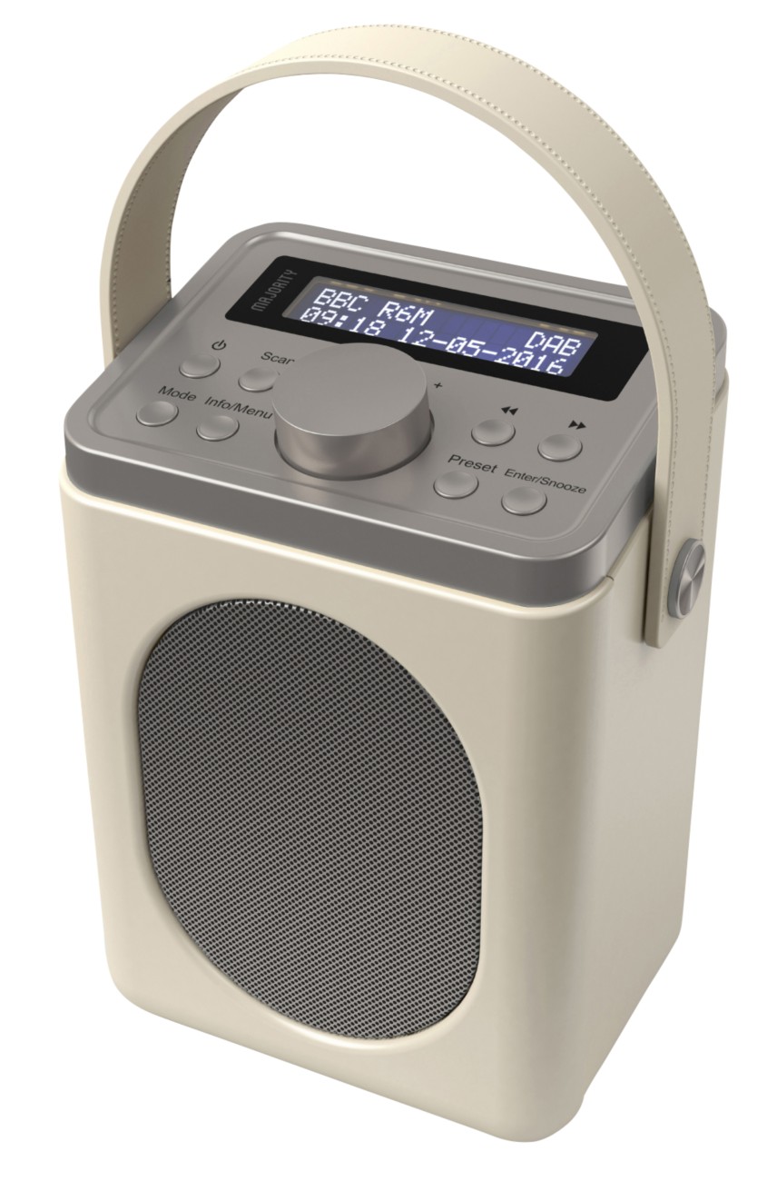 Majority Little Shelford Mono Radio With Bluetooth 3 Mw Lcream