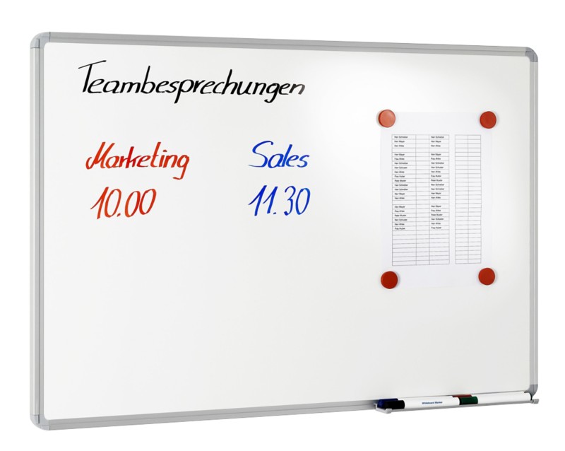 Ultradex Whiteboard Magnetisch Emaille Einseitig 202 (B) x 122 (H) cm