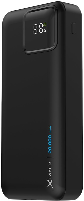 XLayer Powerbank 20000 mAh Lithium-Polymer (Li-Polymer) Schwarz