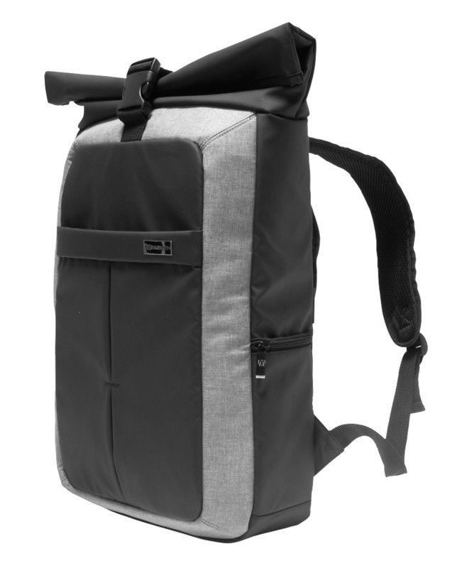 Monolith Style IT Laptop-Rucksack Rolltop 17,2" 42 x 9 x 35 cm PES (Polyester) Schwarz, Grau