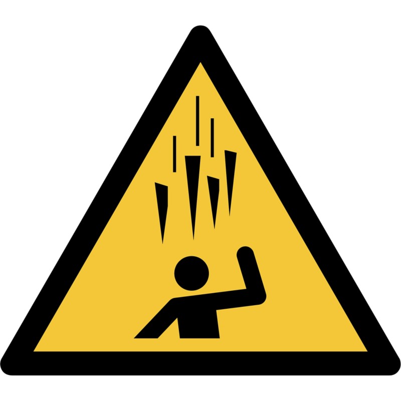 Djois Warnschild Warnung herabfallende Eiszapfen Klebstoff, einschraubbar PP (Polypropylen) 15 (B) x 0,14 (H) cm 3 Stück