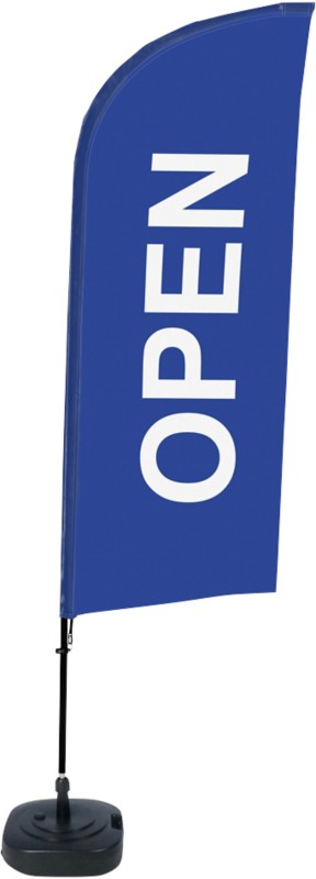 Thumbnail - SHOWDOWN Geöffnet Windform Strandflagge 330 x 89 cm Einseitig Aluminium