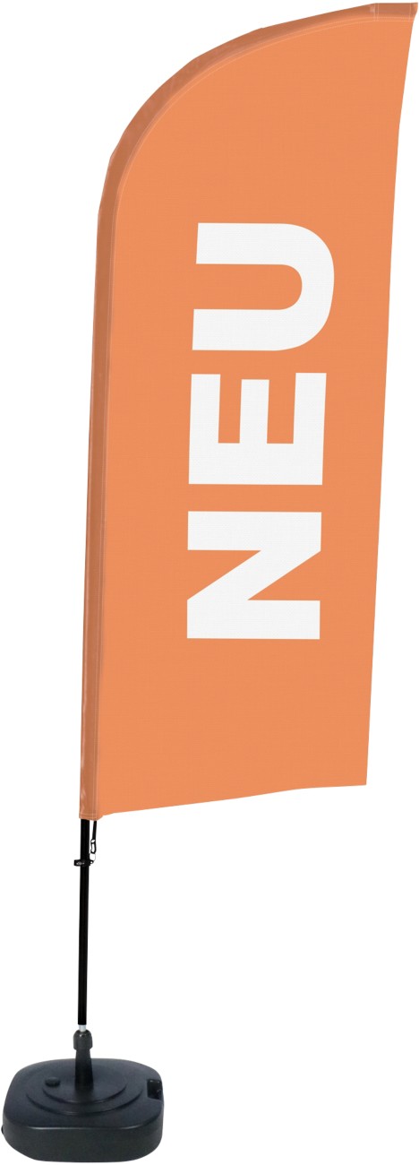 Thumbnail - SHOWDOWN Neu Windform Strandflagge 330 x 89 cm Einseitig Aluminium