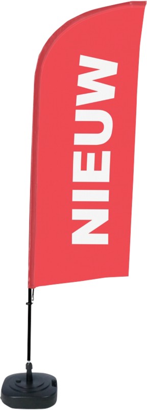 Thumbnail - SHOWDOWN Neu Windform Strandflagge 330 x 89 cm Einseitig Aluminium