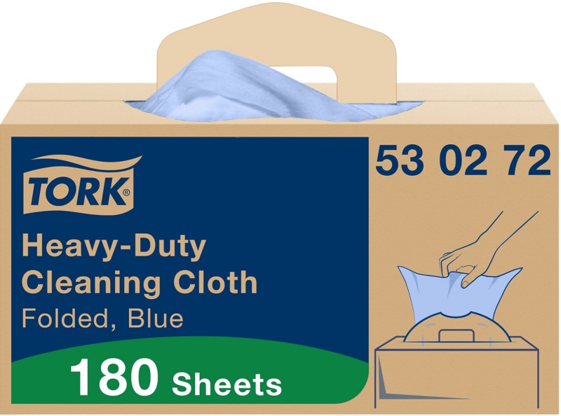 Thumbnail - Tork W7 Premium Reinigungstuch Blau 35,5 x 41,5 cm 180 Blatt