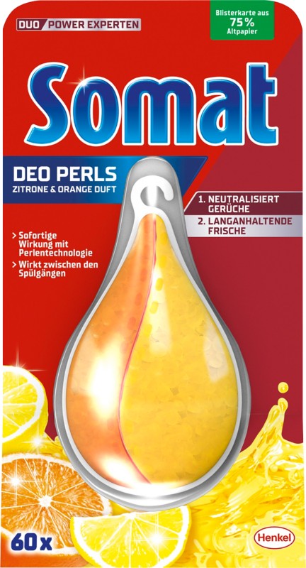 Somat Duo Perls Spülmaschinenerfrischer Orange 17 g