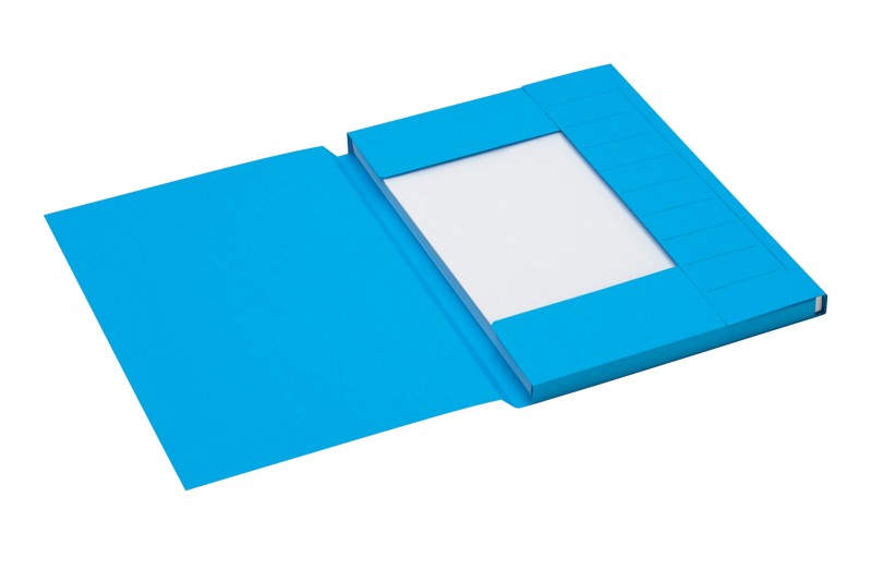 Djois Secolor Aktenmappe 3 Laschen 3182102 A4 Blau Karton