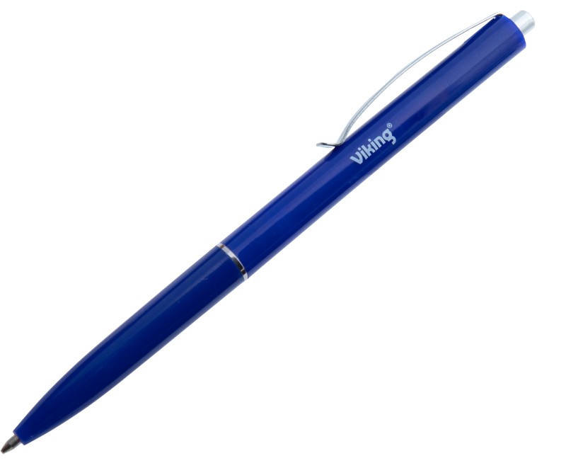 Viking Einziehbar Kugelschreiber Blau 0,5 mm Mittel 50 Stück
